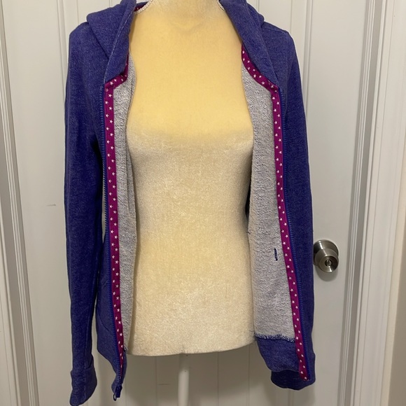 The north face zip up sweatshirt purple small - Picture 5 of 6